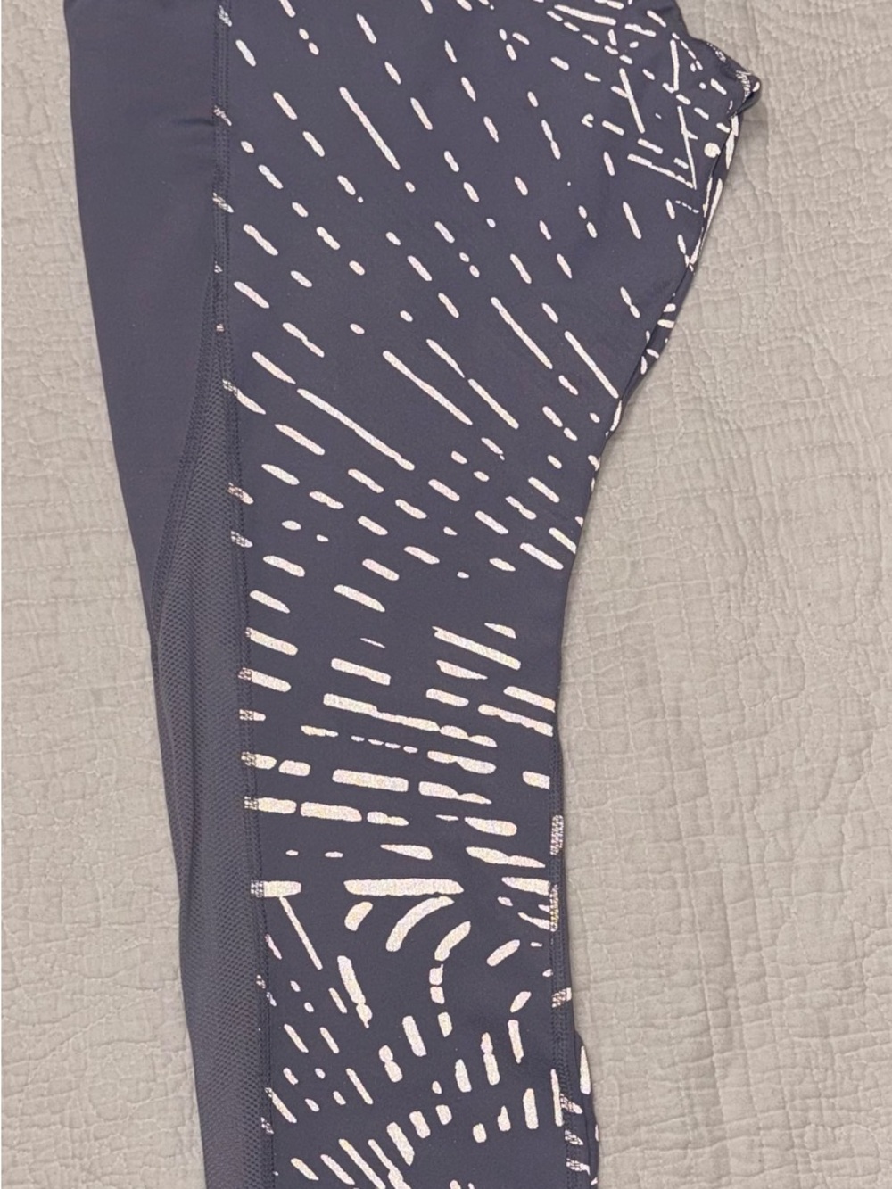 Nike Slate Blue & White Printed Running Leggings - Picture 2 of 5